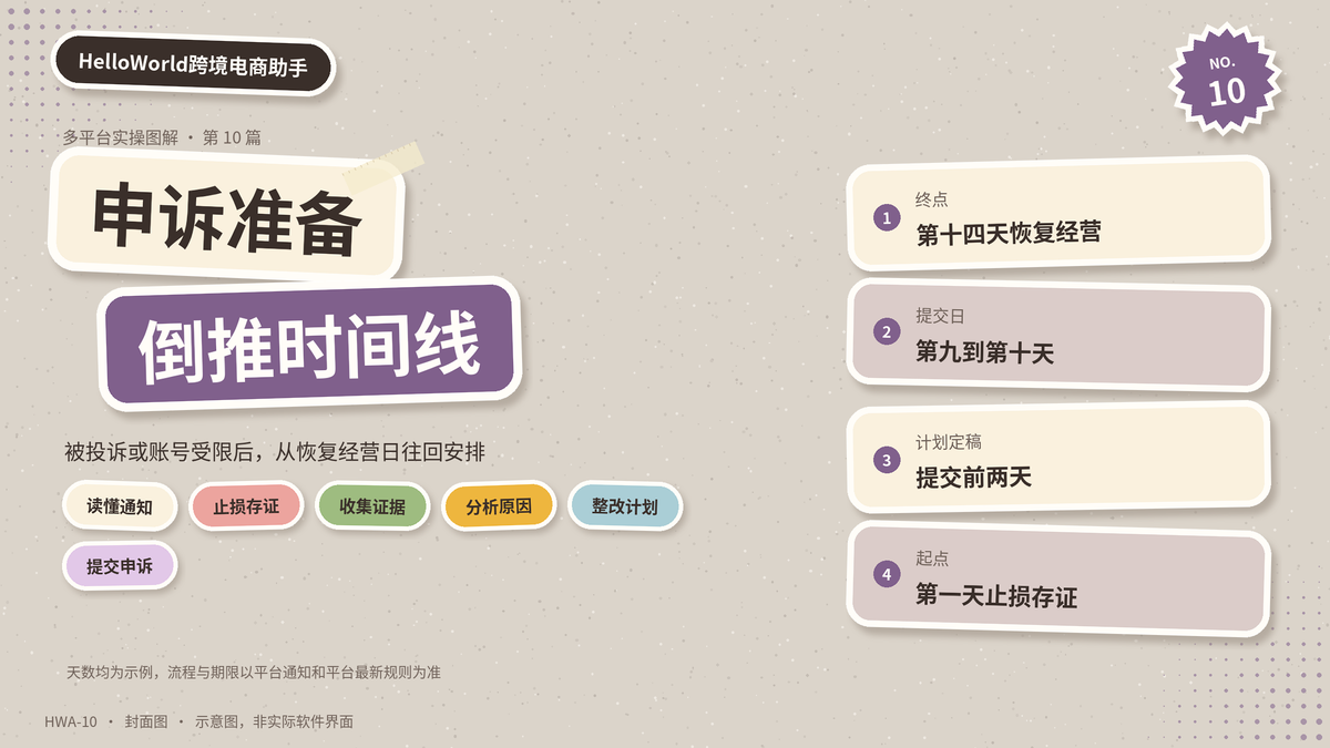 HelloWorld跨境电商助手申诉倒推时间线封面图