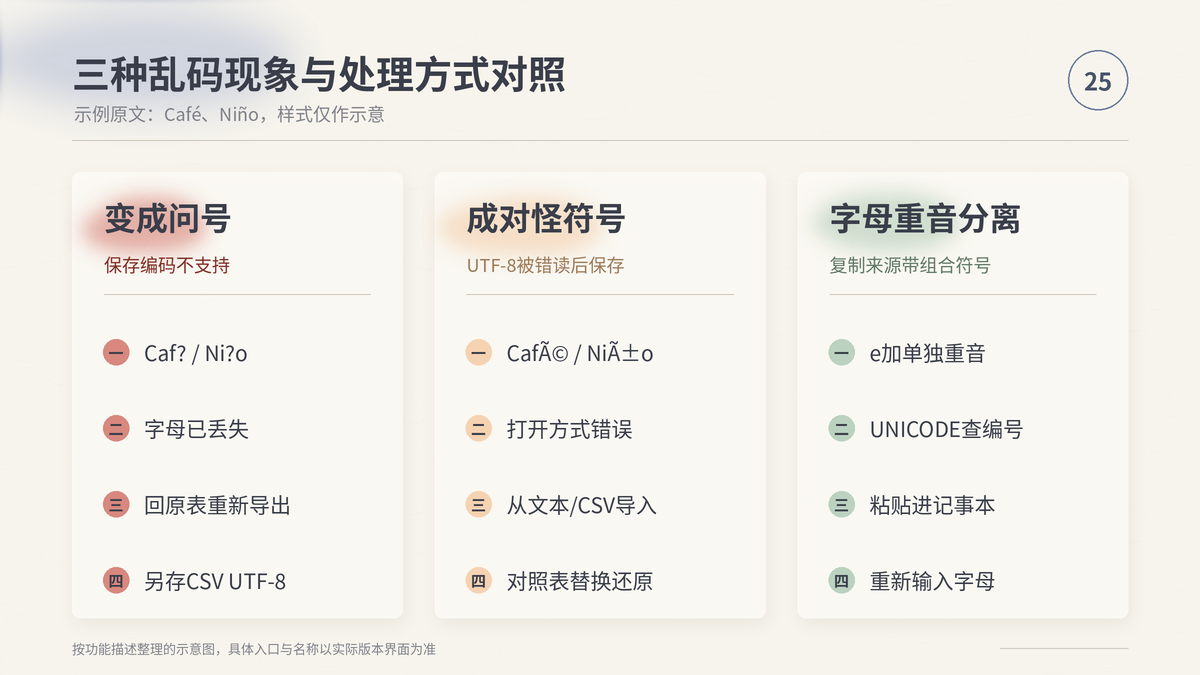 HelloWorld跨境电商助手三种乱码现象与处理方式对照示意