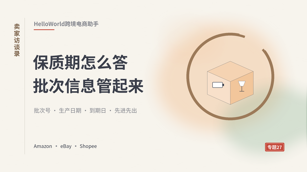 HelloWorld跨境电商助手保质期与生产日期咨询回复封面示意