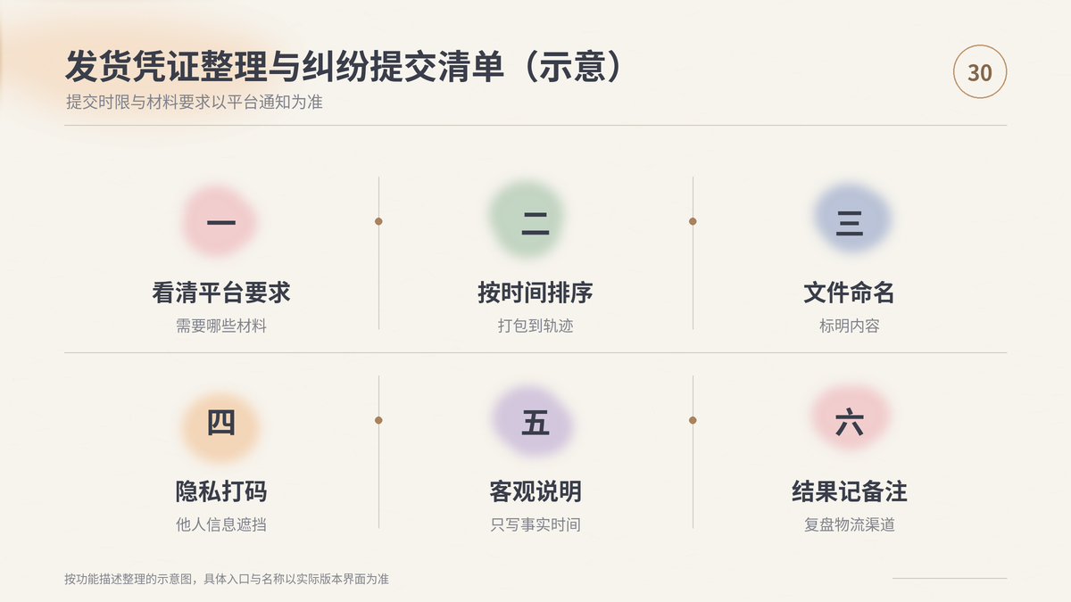HelloWorld跨境电商助手发货凭证整理与纠纷提交清单示意