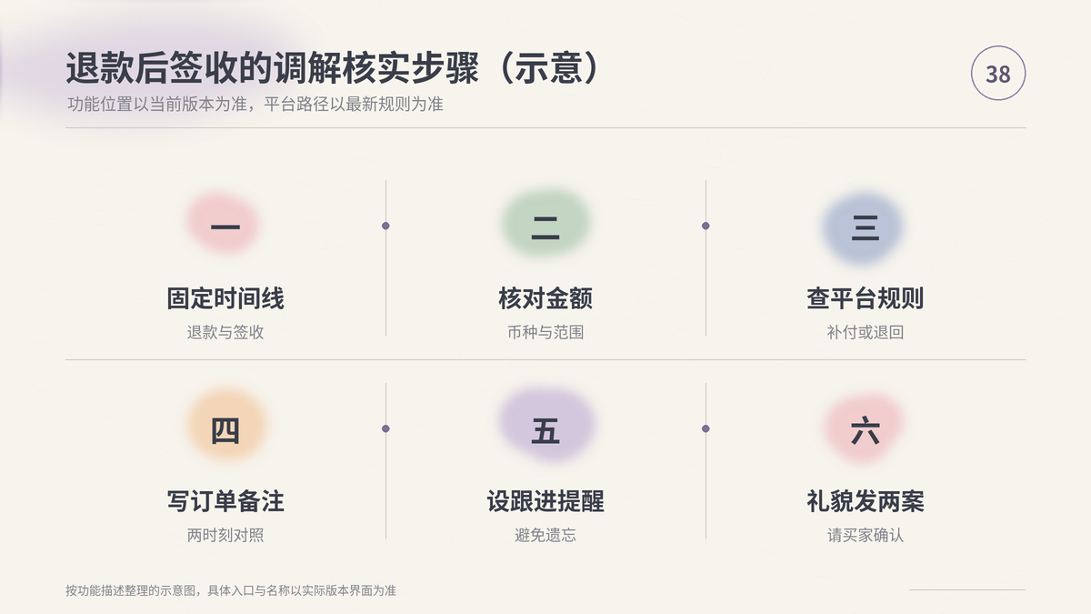 HelloWorld跨境电商助手核实退款后签收的调解步骤示意