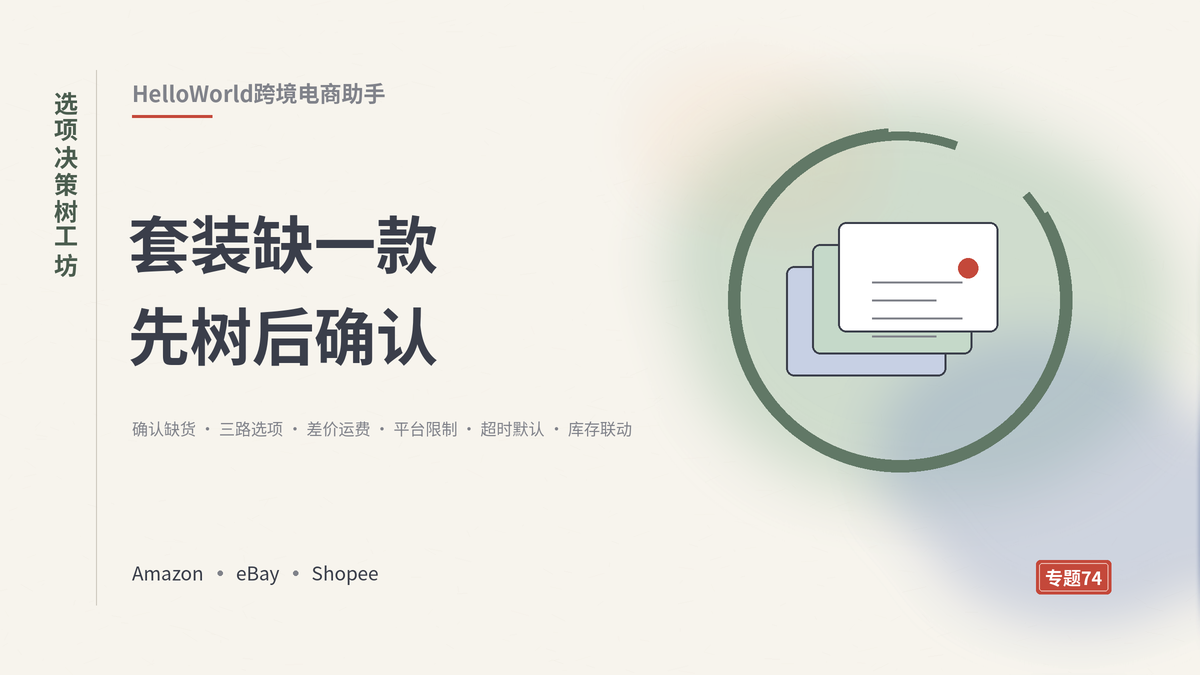 HelloWorld跨境电商助手选项决策树工坊封面示意