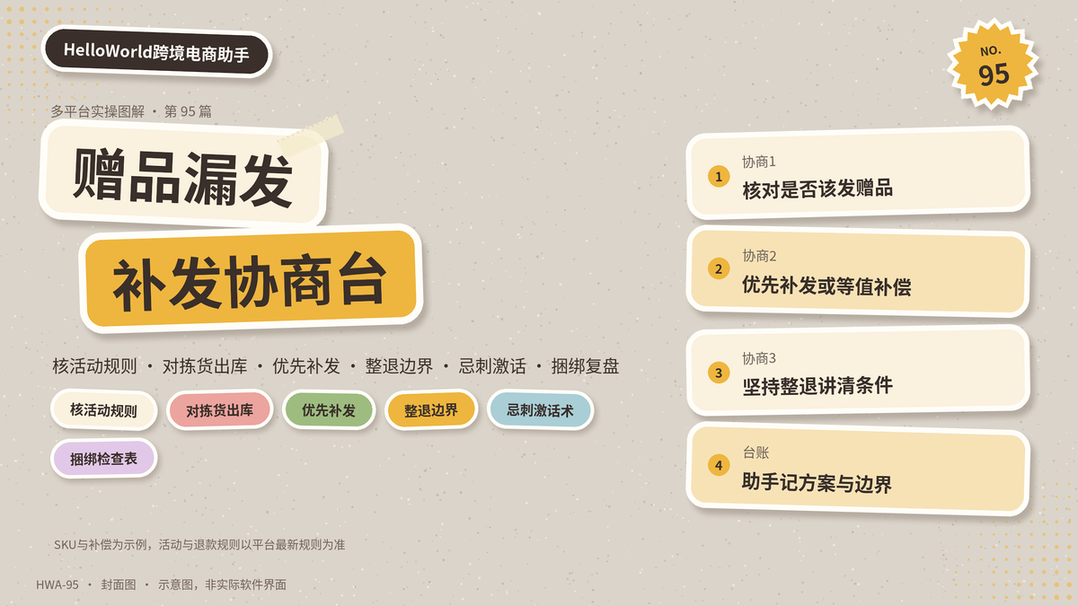 HelloWorld跨境电商助手赠品漏发补发协商台封面示意