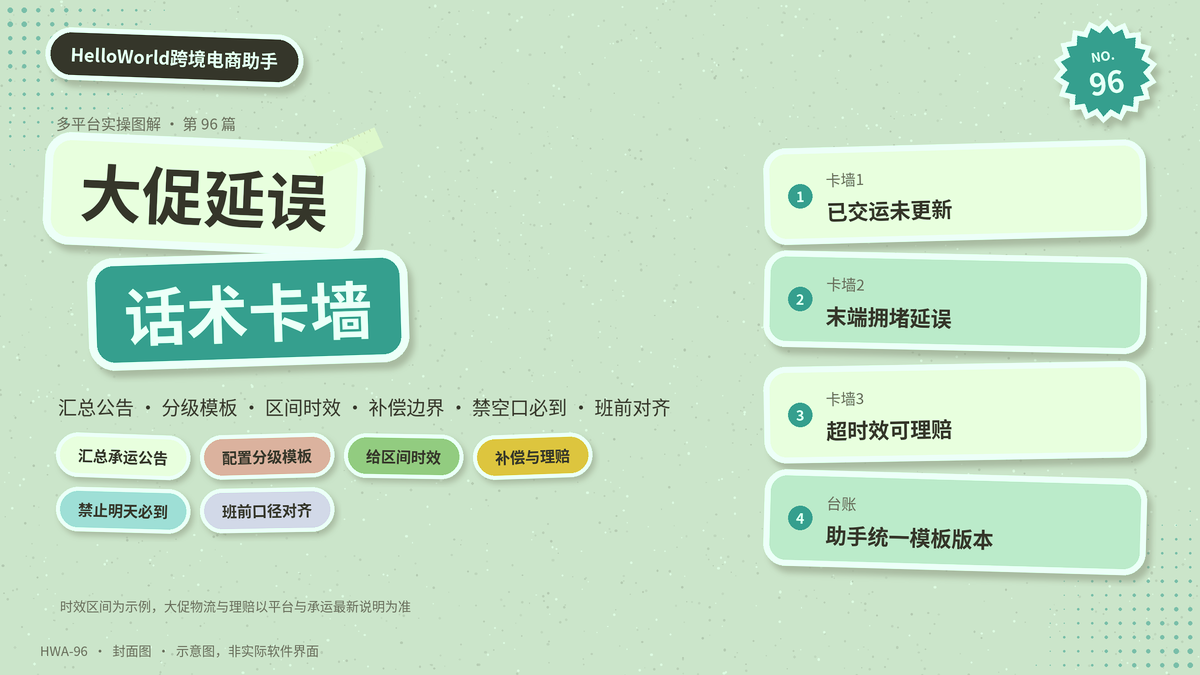 HelloWorld跨境电商助手退运航线跟单台封面示意